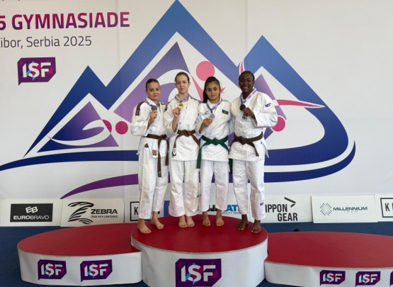 Cüdoçularımızdan gimnaziadadan daha üç medal&nbsp;